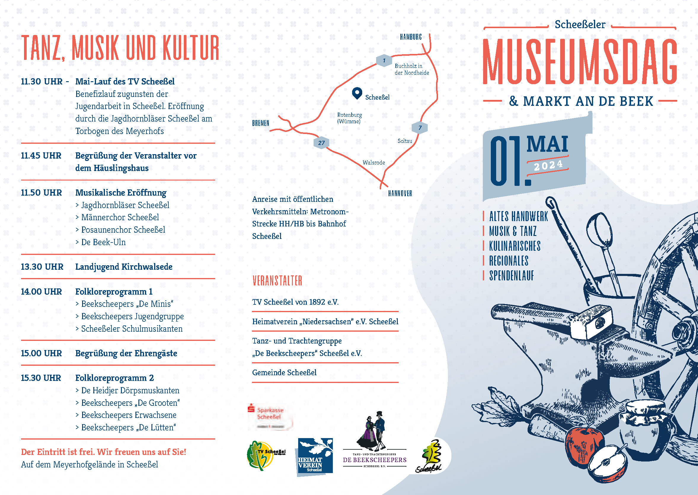 Museumsdag un Markt an de Beek Programmflyer komprimiert Seite 1